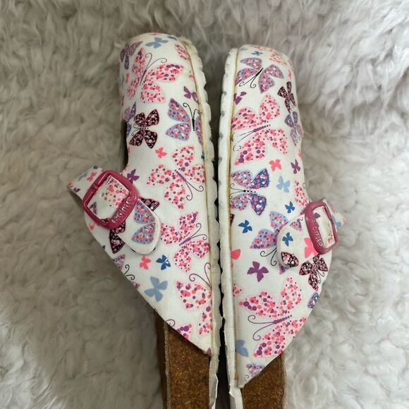 Bioline girls multi color butterflies prints clogs EUR Size 33 US youth 1.5 - Picture 5 of 9